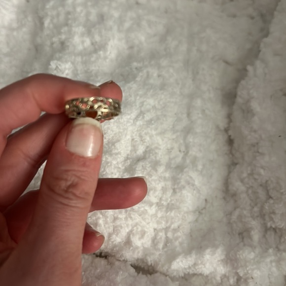 Yellow Topaz & Sterling Silver Ring - Size 7 - Picture 5 of 5